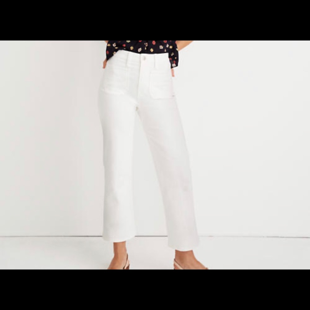 Madewell white jeans